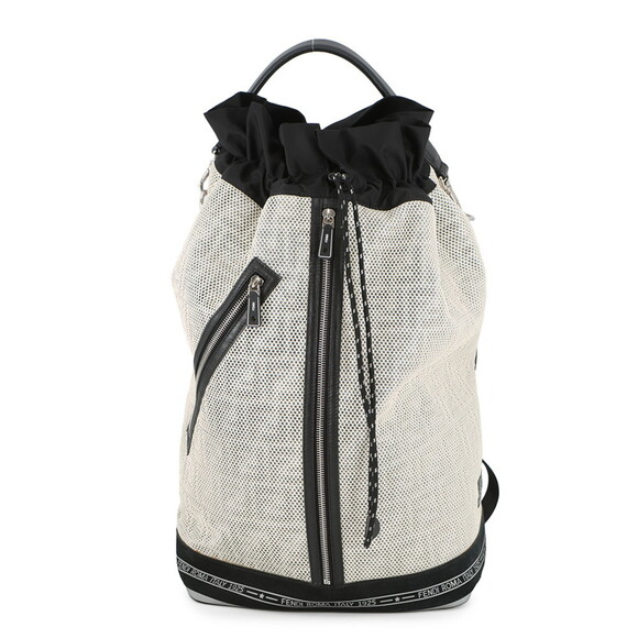 Fendi Backpack Nylon/Mesh 7VA466 FENDI Black and